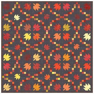 Pattern Acorn Hollow Swirling Leaves