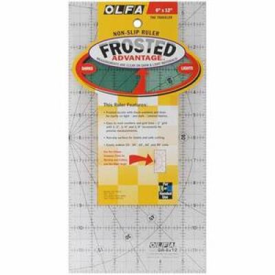 Frosted ruler 6" per 12" olfa