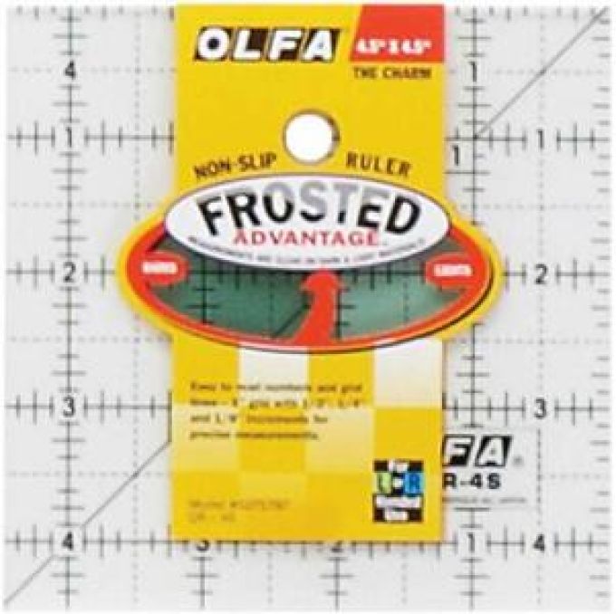 Frosted ruler 4,5" per 4,5" Olfa