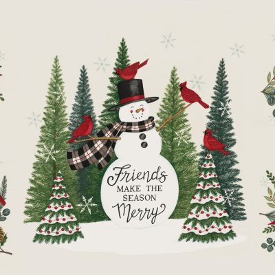 Pannello  Winter Friends fondo chiaro 56139 11